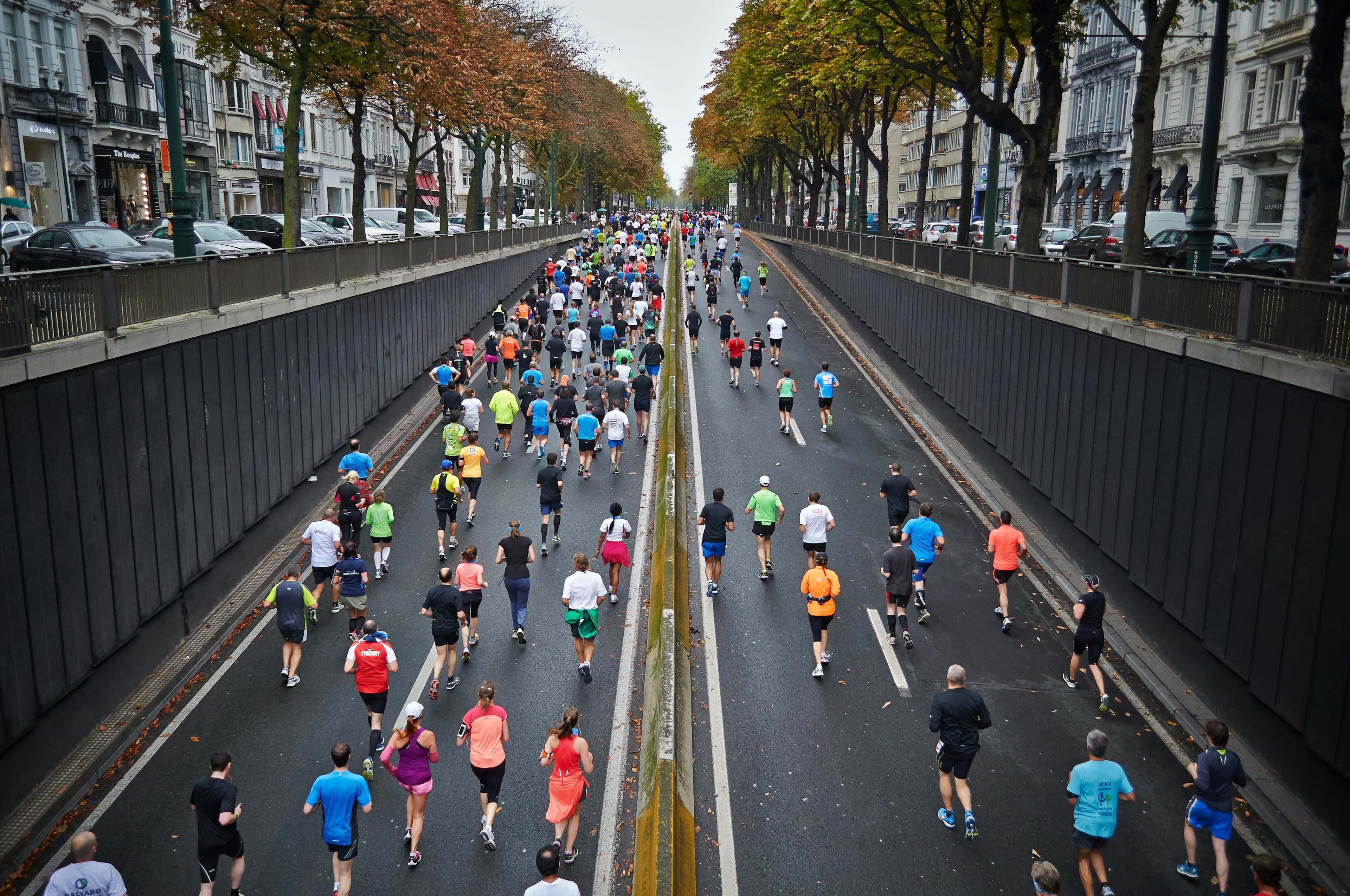 Runner focused on their goal