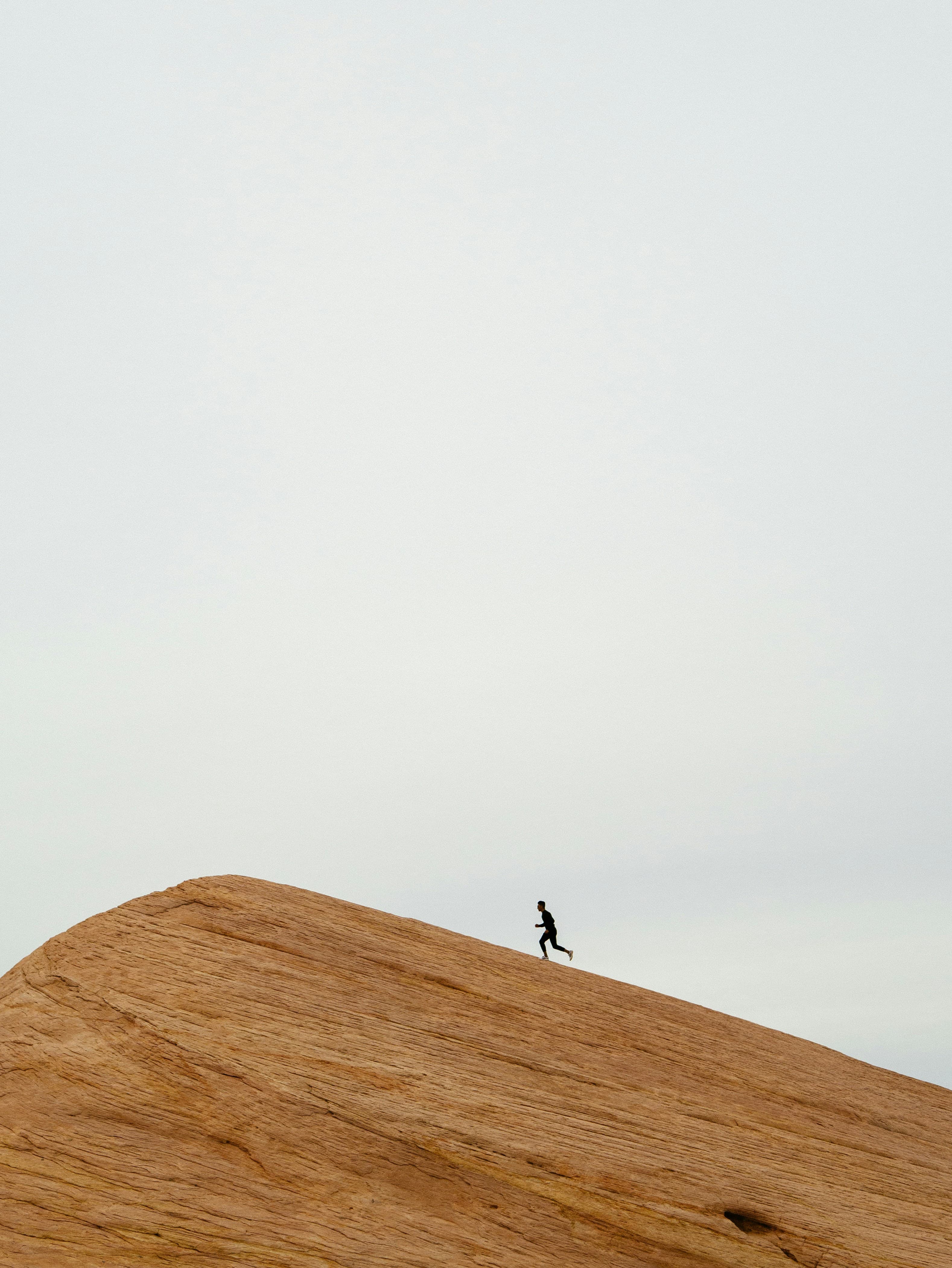 Runner on a scenic route background